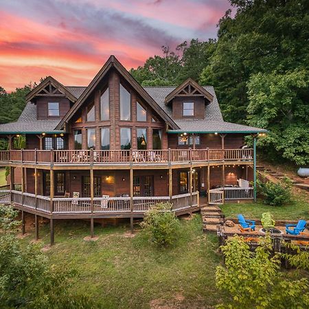 Sky High Lodge By Bk Stays. Large Cabin. Amazing Views. Game Room. Jacuzzi. Six Bedrooms. Sleeps 12 Blue Ridge Kültér fotó