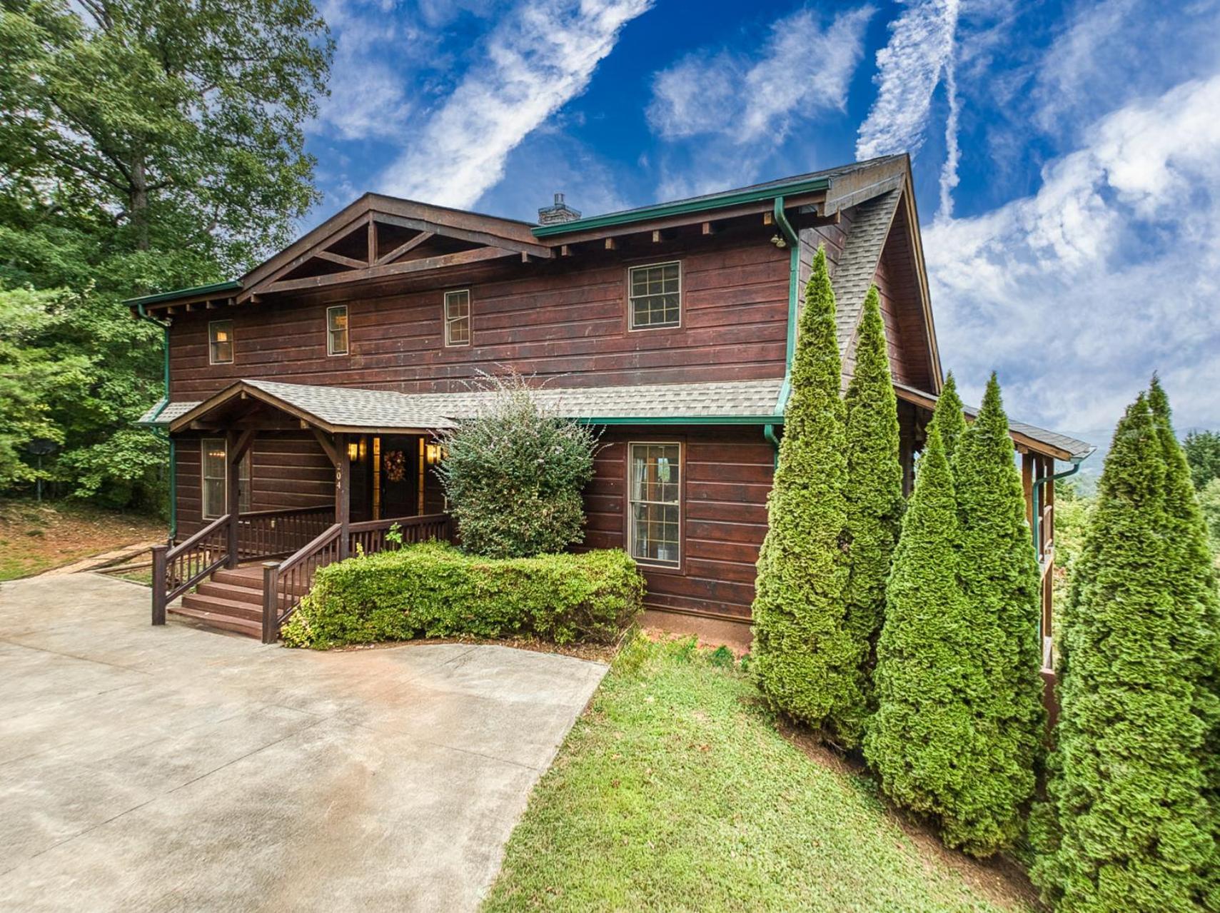 Sky High Lodge By Bk Stays. Large Cabin. Amazing Views. Game Room. Jacuzzi. Six Bedrooms. Sleeps 12 Blue Ridge Kültér fotó