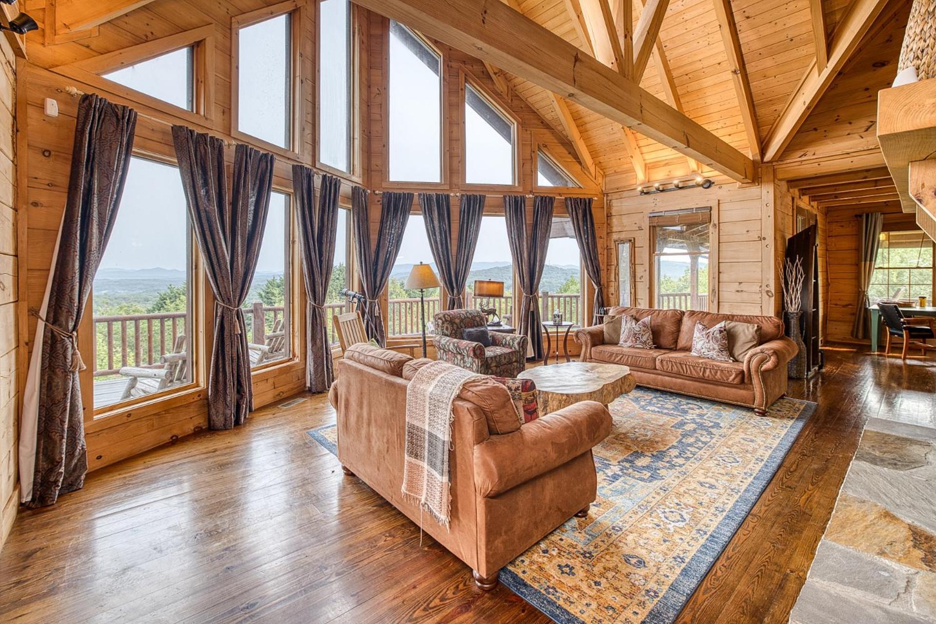 Sky High Lodge By Bk Stays. Large Cabin. Amazing Views. Game Room. Jacuzzi. Six Bedrooms. Sleeps 12 Blue Ridge Kültér fotó