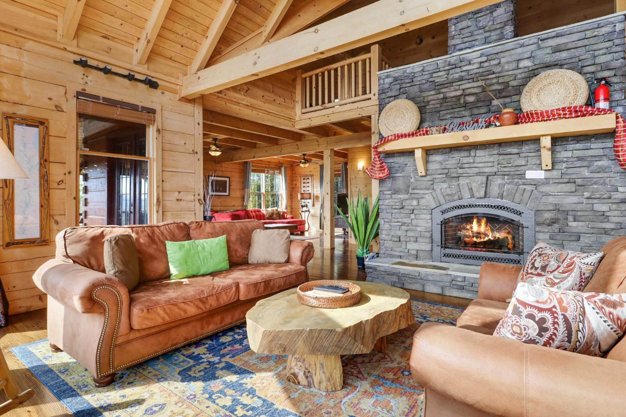 Sky High Lodge By Bk Stays. Large Cabin. Amazing Views. Game Room. Jacuzzi. Six Bedrooms. Sleeps 12 Blue Ridge Kültér fotó