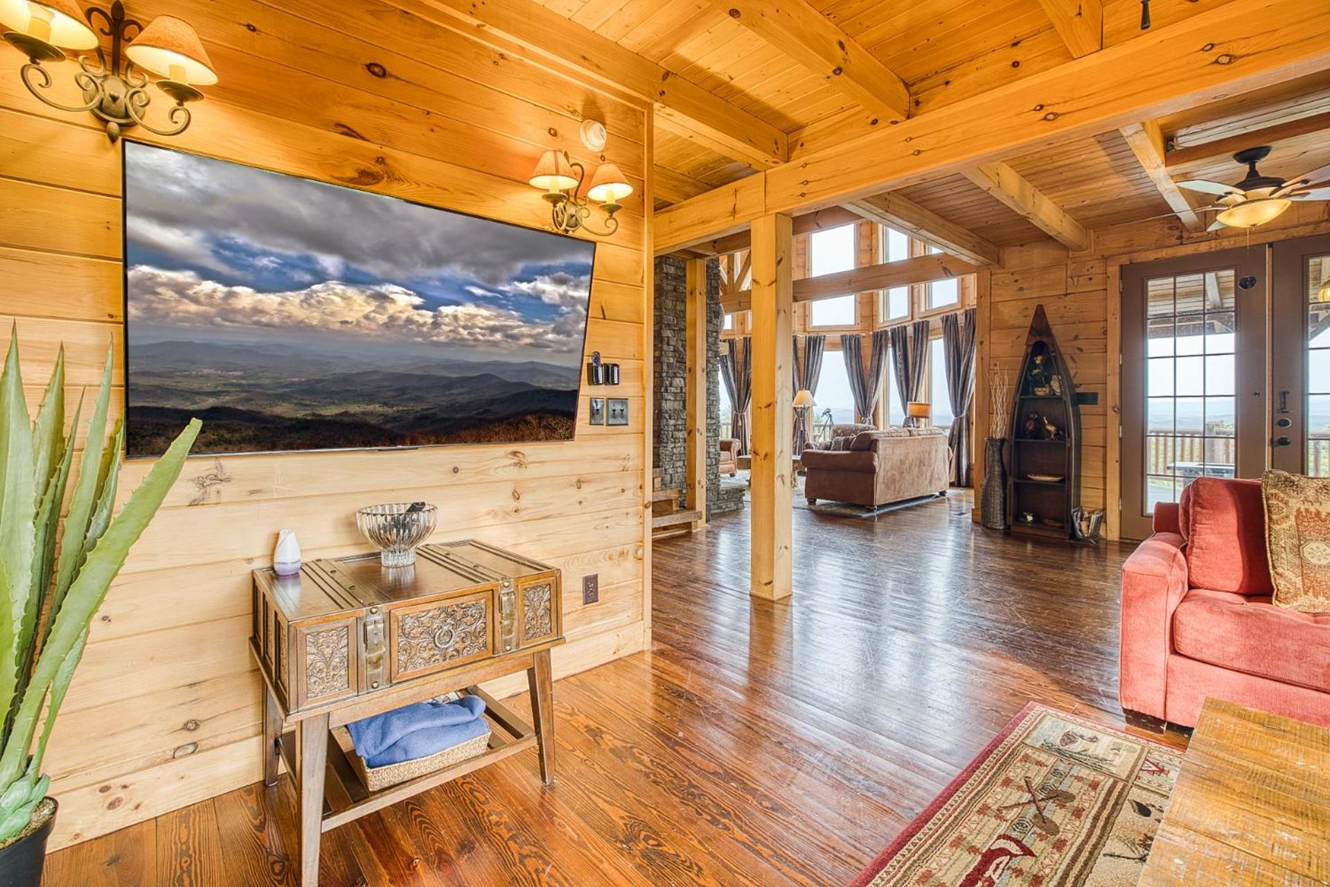 Sky High Lodge By Bk Stays. Large Cabin. Amazing Views. Game Room. Jacuzzi. Six Bedrooms. Sleeps 12 Blue Ridge Kültér fotó